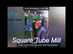 fully automatic hf welding steel square tube making machine pipe mill