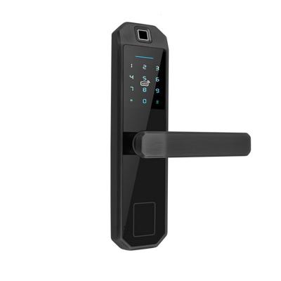 China Tuya Home APP 2021 Hot Sale High Quality Fingerprint Door Lock Digital Security Handle Fingerprint Lock Smart Locks for sale