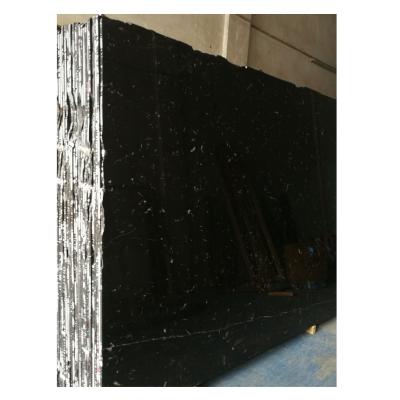 China Modern Black Marble With White Veins Tile Slab Flooring, Black Marble Slab Price for sale