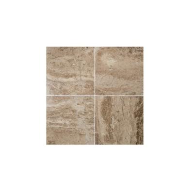 China Cheapest Flooring / Wall Decoration Tiles Beige And Brown Travertine Wall And Floor Tiles for sale