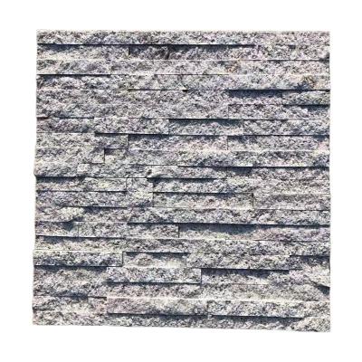 China Modern Gray Granite G603 Culture Stone Stacked Stone Covering Exterior Walls Of Villas for sale