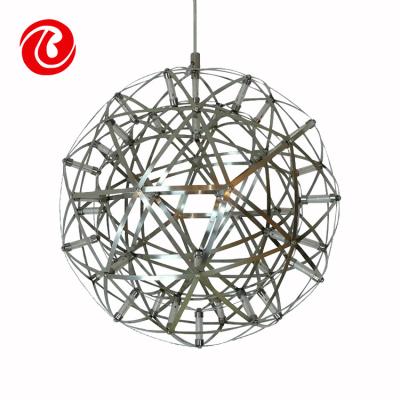 China Modern Nordic simple home hotel simple spark ball chandelier LED stars lamp decoration wedding pendant light for sale