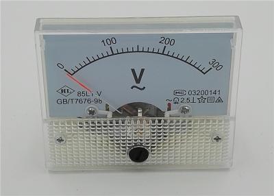 China 85L1 Series Panel Mount Analog Voltmeter ABS Plastic Red Pointer 64*56mm for sale