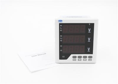 China AC 220V Digital Panel Meter 3 Phase 3 Wire Automated Control For Volt Measurement for sale