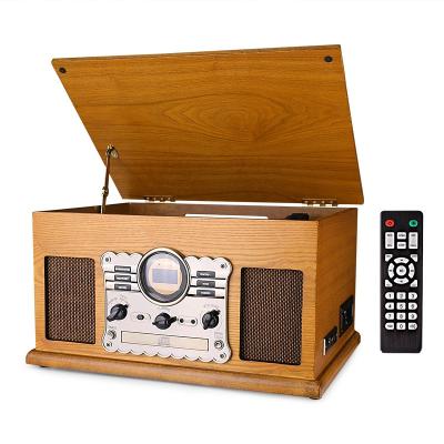 China Trellis Display/USB Play& CASSETTE BT USB Play&Encoding Classic Vintage&Retro AUX Turntable Wood Encoding FM CD MP3 CASSETTE BT USB Play&Encoding. IN the gramophone for sale