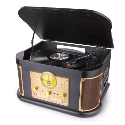 China All in one All-in-1 Bluetooth Record Player and Multimedia Center with Built-in Stereo Speakers - 3-Speed ​​Turntable for sale