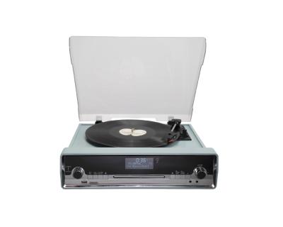 China Hot Sale Fashion 3-Speed ​​All In One Dust Cover Turntable Player With Bluetooth SD FM CD USB Phonograph Vinyl Player for sale