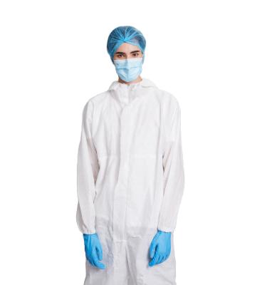 China BBN Turn-tie Coverall PE Film Nonwoven Medical Disposable Isolation Gown Protective Clothing PP Sanitary Facility for sale