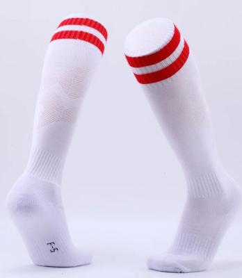 China Breathable Kids Professional Sports Football Sock Pure Color Boy Girls Deodorization Towel Football Compression Knee High Sock For Kids for sale