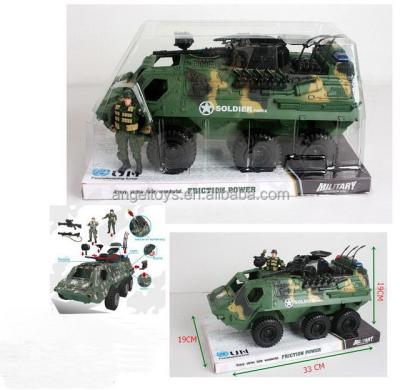 China Hot selling plastic friction power military set truck toy for kids! Ag316120 for sale