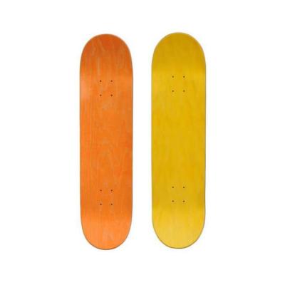 China Custom Skate Board 7ply Board Maple White Adult Skateboard Deck 8.25inch Canadian Skateboarding Pro for sale