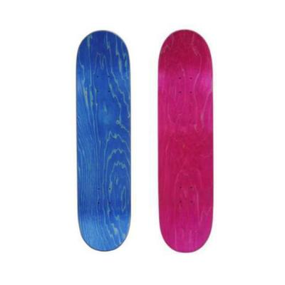 China Pro Custom Canadian Wooden Maple Skateboard Board 7ply Board Skate Board Hot Sale Double Kick Adult Skateboard Deck for sale