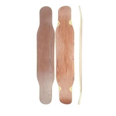 China Sketing Edge Graphic Print Fiberglass Board 46*9.25 Inch Patineta Decks Adult Long Bamboo Skateboard Deck for sale