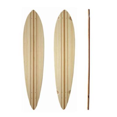 China Adult Wholesale Custom Full Bamboo Longboard Skateboard Decks 41*9.25 Inch Old School Patineta Deck for sale