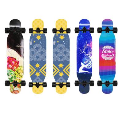 China 42 Inch 8 Ply Northeast Maple Complete Dance Longboard Adult Skateboard Complete Set for sale