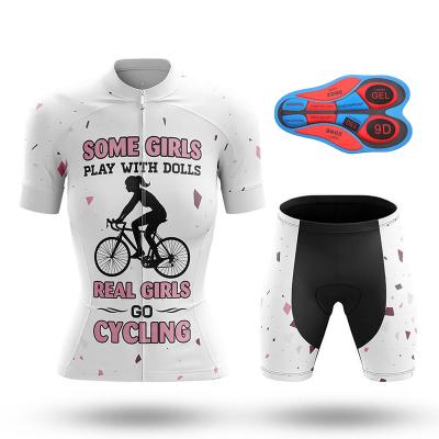 China Breathable Women / Girls Cycling Uniform Buy Bulk Porcelain Cycling Jersey Pro Teams for sale