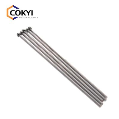 China Dia Round Tip Steel Straight Pin Punch Steel Ejector Silver Gray 8 Inch Long 5pcs for sale