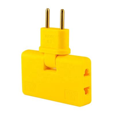 China Residential / General Purpose Outlet Wall Adapter , Non-Ground Indoor AC Swivel Mini Plug Wall Tap for sale