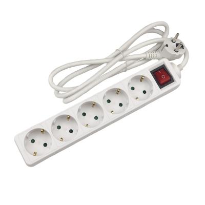 China Hot Sale 250v Home Office Eu Extension Power Strip 2021 New Design Residential / Multipurpose for sale