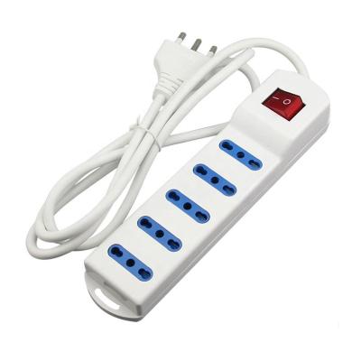 China 5 Strip 2500W Residential / General Purpose 1.5 Meters Wire Italy Type Electrical Power Strip Cube Socket Switches And Socket for sale