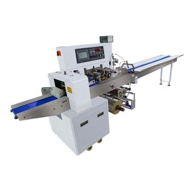 China High Quality 304 Stainless Automatic Food Grade Cookies Flow Packing Machine Bread Pizza Packing Machine Production Line for sale