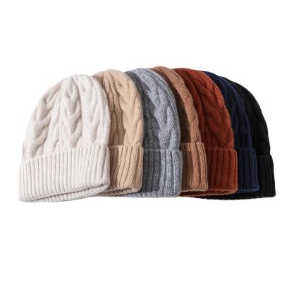 China Fashion\comfortable\durable Extra large head girth new knit hat for autumn/winter Women's wool hat loose and thick pure twist wool for sale