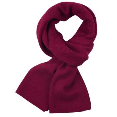 China Long Autumn/winter new cashmere knitted scarf men's and women's plaid solid color cashmere business warm embroidery bib for sale