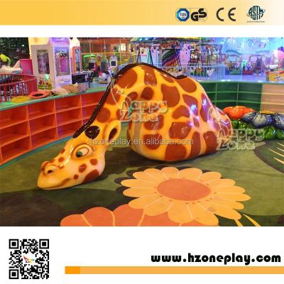 China Soft Sculpted Foam Equipment Cute Design Foam Giraffe Soft PU Theme Sculpted Foam Play Design For Kids Soft Playground for sale