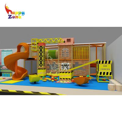 China 0-12years Kids Crane Block City Playground Indoor Amusement Game House Interactive Playground Cheap For Sales for sale