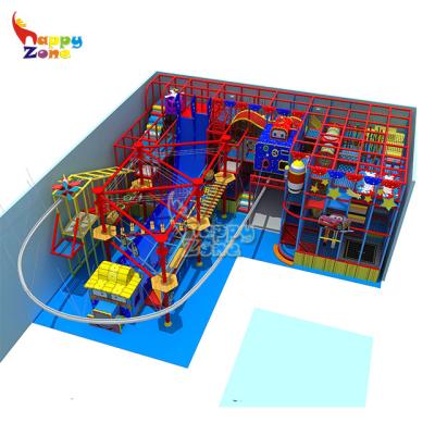 China 5years+ indoor playground with roller coaster zip line adventure for sale