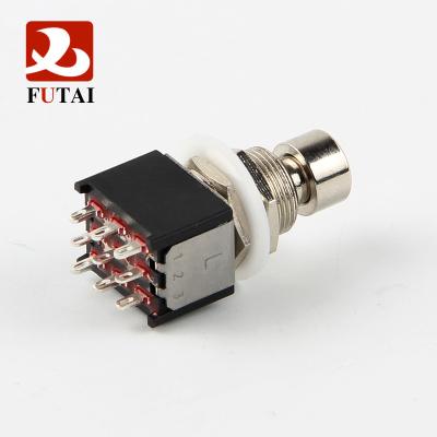 China Copper Plated Silver Wholesale Light Guitar Effects Stomp Pedal Push Button Foot Switch 3pdt Footcontral for sale