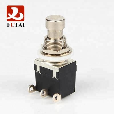 China Momentary / Latching SPDT 3 Pin Foot Push Button Guitar Effects Pedal Stomp Switch for sale