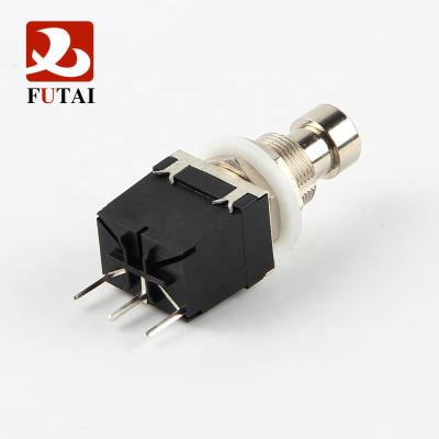 China Copper Plated Silver FSSPDT-LP SPDT Latching PCB Mount Foot Switch for sale