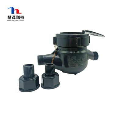 China Competitive Cheap Plastic Water Meter Body Dry Mechanical Water Meters for sale