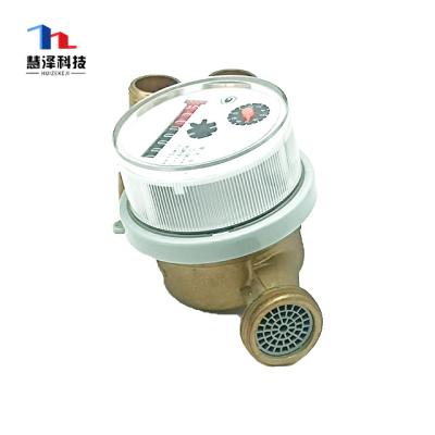 China Brass Household Types Dn15dn25 Digital Mechanical Single Jet Water Meter for sale