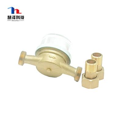 China Brass Body Brass Single-jet Dry Dial Water Meter for sale