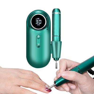 China USB Charger Power Bank Cordless Recheargable Portable Mini Nail Folder Drill Pen Machine Nail Electric Drill for sale