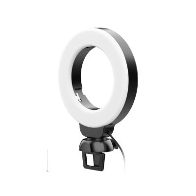 China Hot Selling Pandraw Selfie Ring Light Phone With Phone Holder, Small Selfie Ring Light 90mm for sale