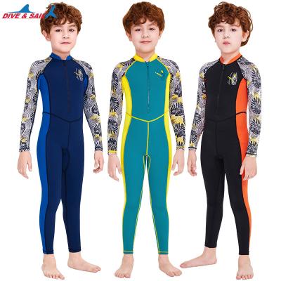 China Rash Guard Children Kids Front Zip Beachwear Long Sleeve Swimwear UV Sun Protection One Piece High Quality Plus Size Anti for sale