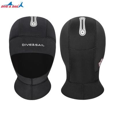 China Snorkeling Hat Hood For Water Spearfishing 5mm CR Neoprene DIVE&SAIL Neoprene Diving Hat Super Stretch Warm Diving Sports Hat for sale