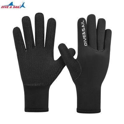 China High Quality Neoprene DIVE&SAIL Neoprene Spearfishing Gloves Super Stretch Equipment Non-slip Warm CR Diving Gloves 3mm For Water Sports for sale