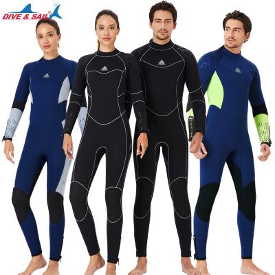 China Dive&Sail Custom 5mm Antibacterial Protective Zipper Back Swimwear Bathing Suit Men's Women's Unisex Wetsuit For Swimming Water Sports for sale