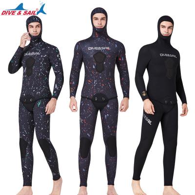 China DIVE&SAIL 3mm Antibacterial Super Stretch Spearfishing Wetsuits Split Surfing Wetsuit Mens Two Piece CR Neoprene Wetsuit Diving Wetsuit for sale