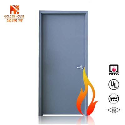 China Modern GH UL Listed Cavity Fire Rated Door Metal Steel Doors for sale