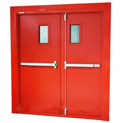 China Fire protection UL listed lowes hollow metal door with panic bolt for sale