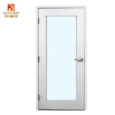 China Modern 45 Minute American IDS Glazed Fire Rated Steel Door With Glass Insert for sale