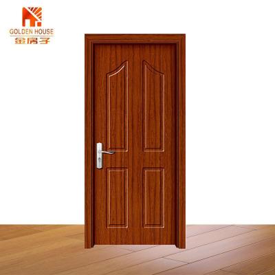 China Modern Groove Carving Plywood Doors Solid Wood Carved Door for sale