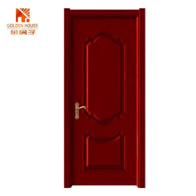 China Modern GH Brand HDF Molded Door Wood Veneer Finish With Panel Design For Commercial Buildings for sale