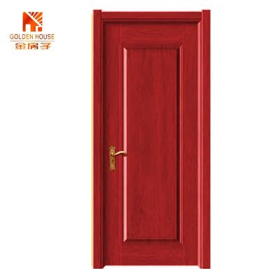 China Decoration Solid Wood HDF Interior 2 Panel Door Chipboard Interior Wooden Molded Panel Door For Apartment for sale