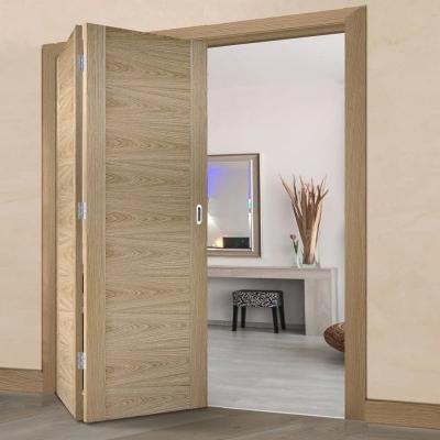 China Modern Teak Ply Pressed Foldable Wood Door Designs for sale